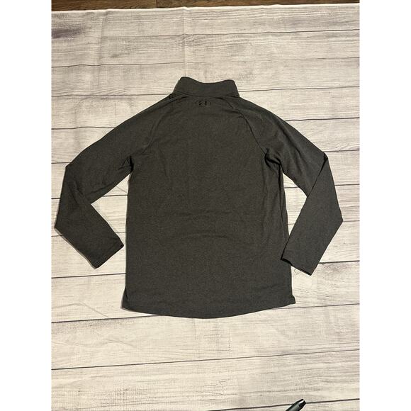 Under Armour Mens Small 1/4 Zip Pullover Long Sleeve Loose Fit DarkGrey - Picture 5 of 6